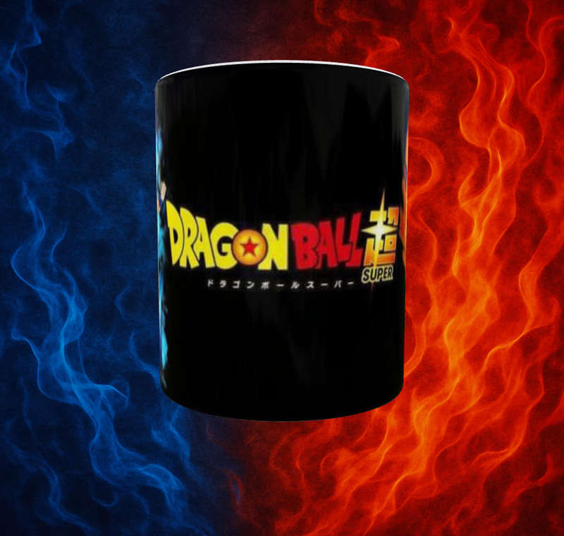  Dragon Ball Super Goku Blue vs Red Mug  11oz Sublimation Wrap 