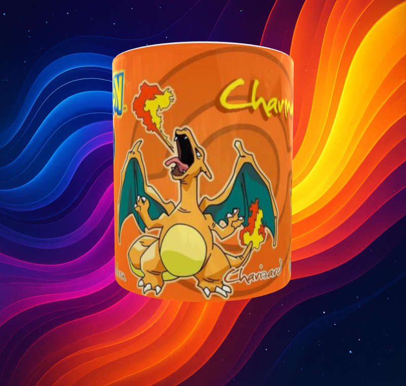 Charmander Evolution Mug  Pokémon GO Themed | Charizard, Charmeleon & Charmander | 11oz Ceramic