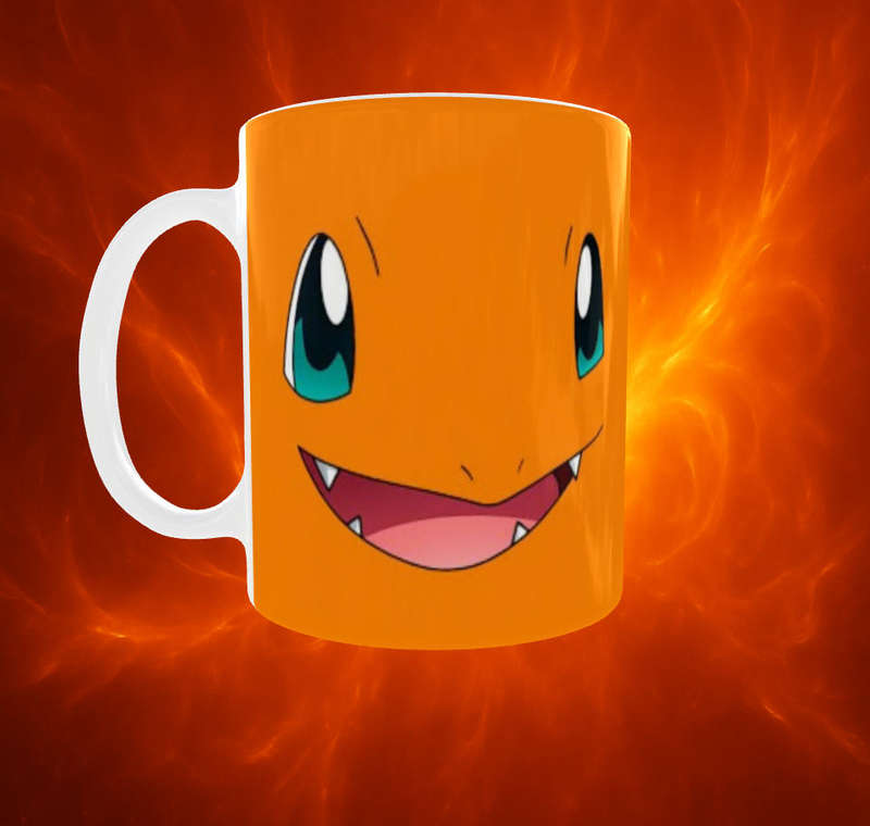 Charmander Pokémon Face Mug  11oz Ceramic Collectible