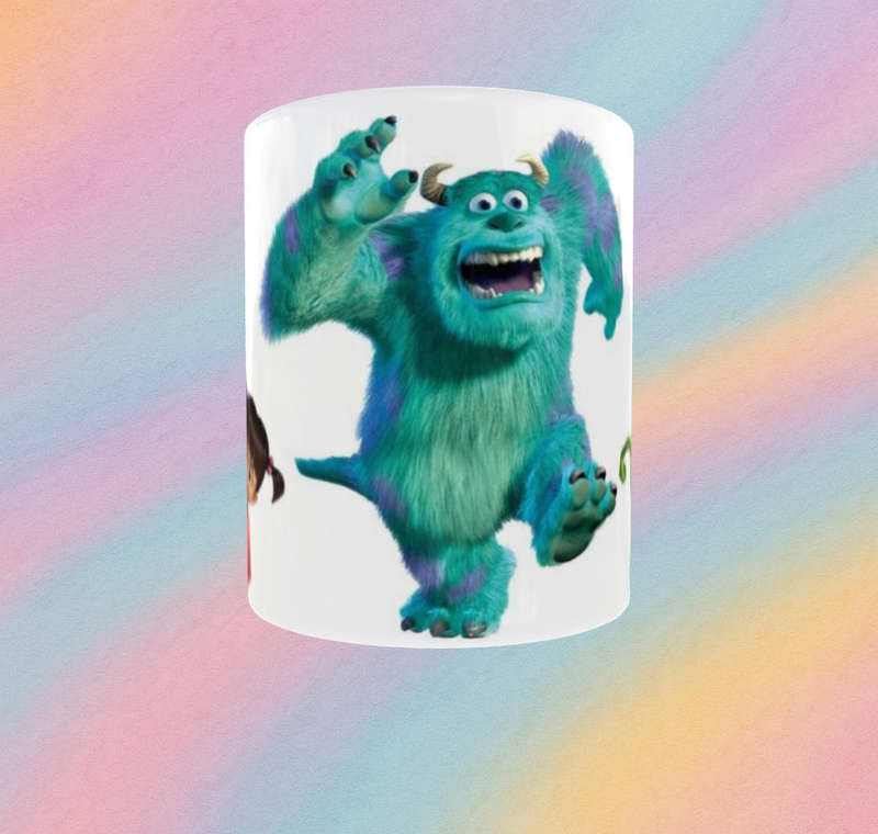  Monsters Inc Character Pose Mug  11oz Ceramic with Boo, Sulley & Mike