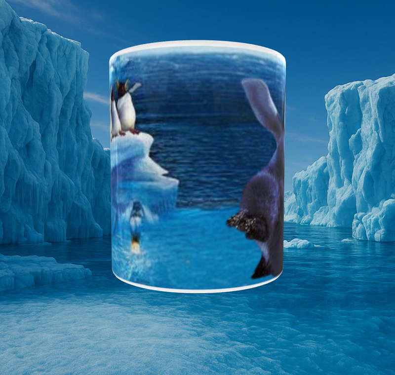 Dancing Mumble on Ice Mug  Happy Feet Penguin Design  11oz by Mojo Prints