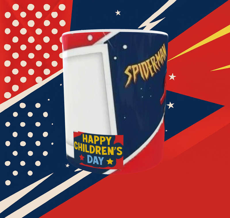  Spider-Man Children's Day Mug  Add Your Photo | Fun Superhero Gift (11oz)