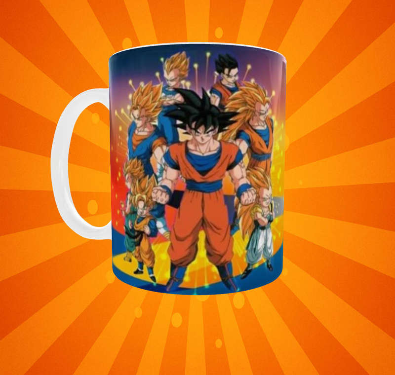 Dragon Ball Z Mug  Goku & Z Fighters Wraparound | Anime Coffee Cup Gift