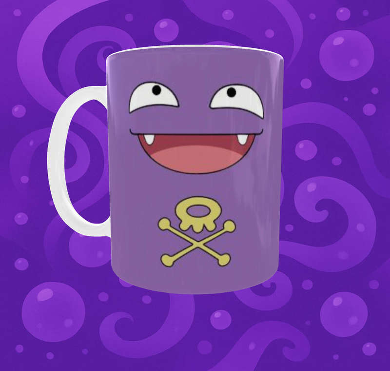 Koffing Pokémon Go Mug  Bold Purple Face Design | 11oz Sublimation Mug by Mojo Prints