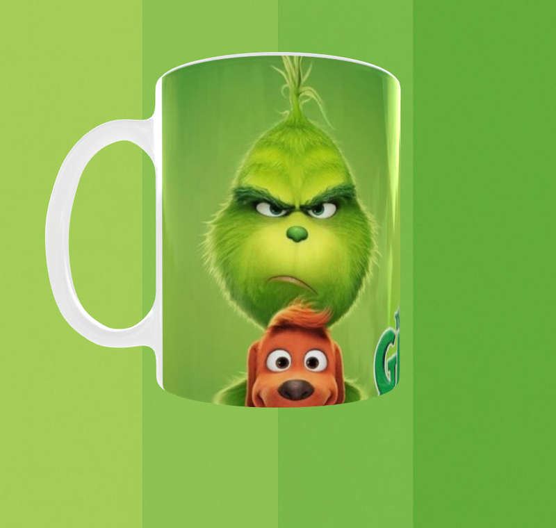 The Grinch Faces Mug  Funny Christmas Coffee Cup for Grumpy Mornings