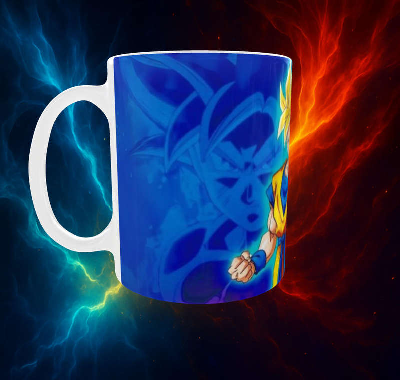 Dragon Ball Z Super Saiyan Goku & Vegeta Mug  Anime Coffee Cup | Gift For DBZ Fans