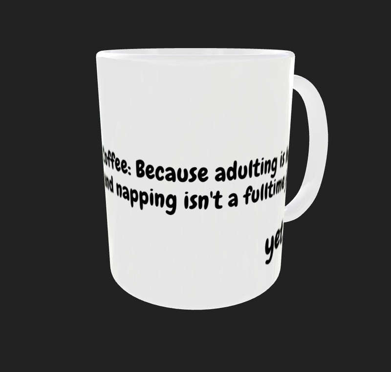  Funny Garfield Coffee Mug - Adulting Is Hard Yet... 