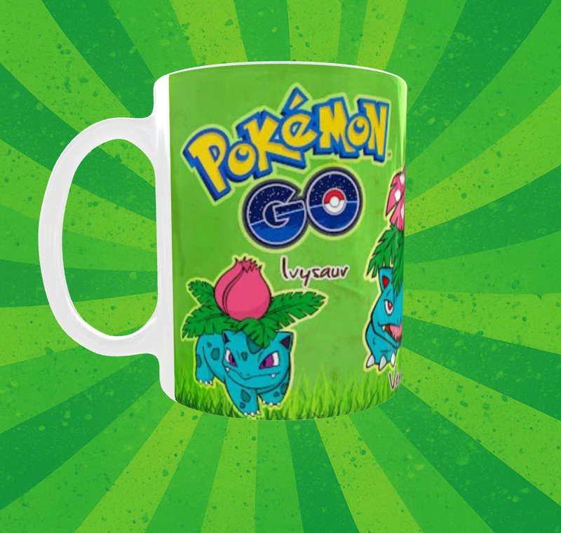 Pokémon GO Bulbasaur Evolution Mug  Ivysaur, Venusaur, Bulbasaur  Gift for Pokémon Fans