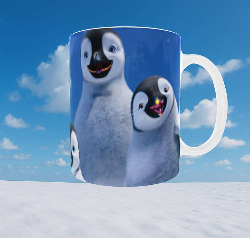 Happy Feet Penguin Mug  11oz Ceramic | Mojo Prints