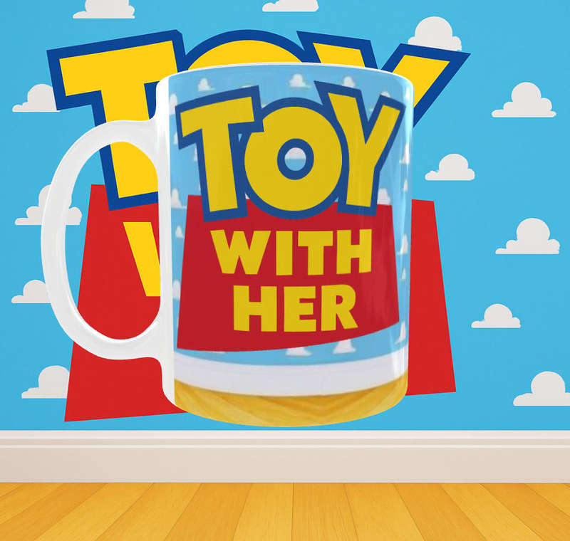 Toy Story Mug  Mr. Potato Head Toy With Her | Fun Cartoon 11oz Ceramic Mug | Mojo Prints
