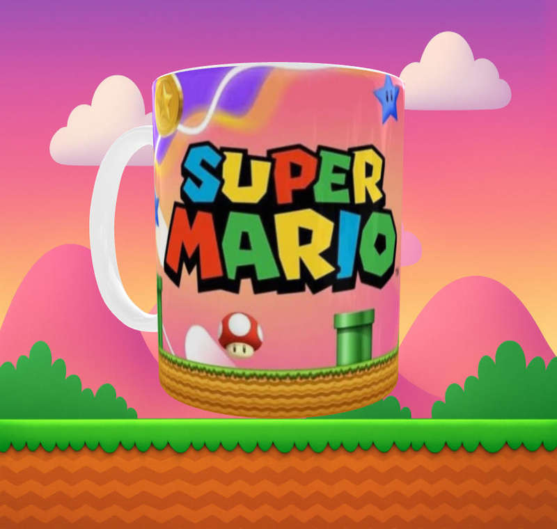Princess Peach Super Mario Mug  11oz Colorful Sublimation Mug