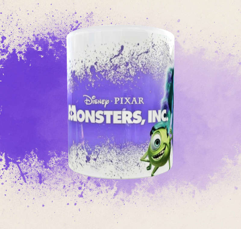 Monsters Inc Coffee Mug  Sulley & Mike Design  11oz Ceramic Mug  Disney Pixar Cup for Kids & Adul