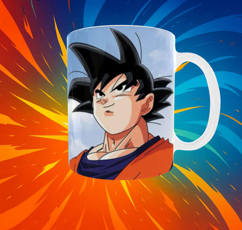 Dragon Ball Z Goku Mug  Iconic Anime Hero in Action | 11oz Ceramic Mug by Mojo Prints