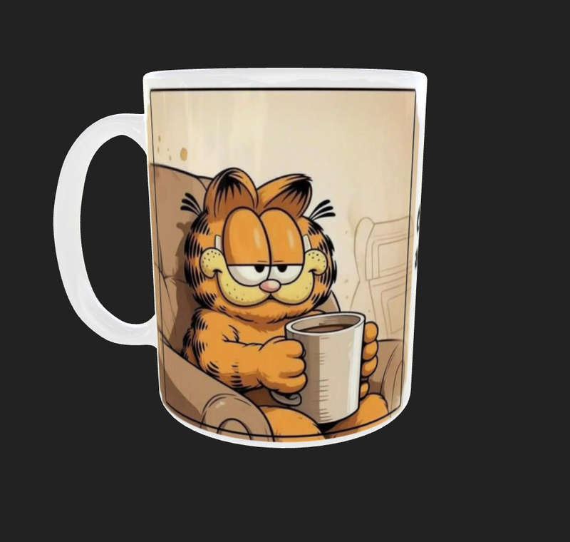  Funny Garfield Coffee Mug - Adulting Is Hard Yet... 