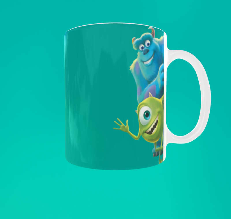  Monsters Inc Mike & Sulley Mug  11oz Ceramic Sublimation Cup for Kids & Fans