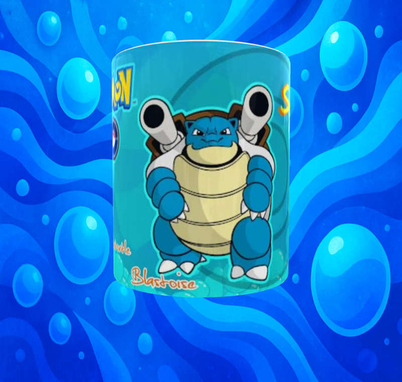  Pokémon GO Water Squad Mug  Squirtle, Wartortle & Blastoise Design