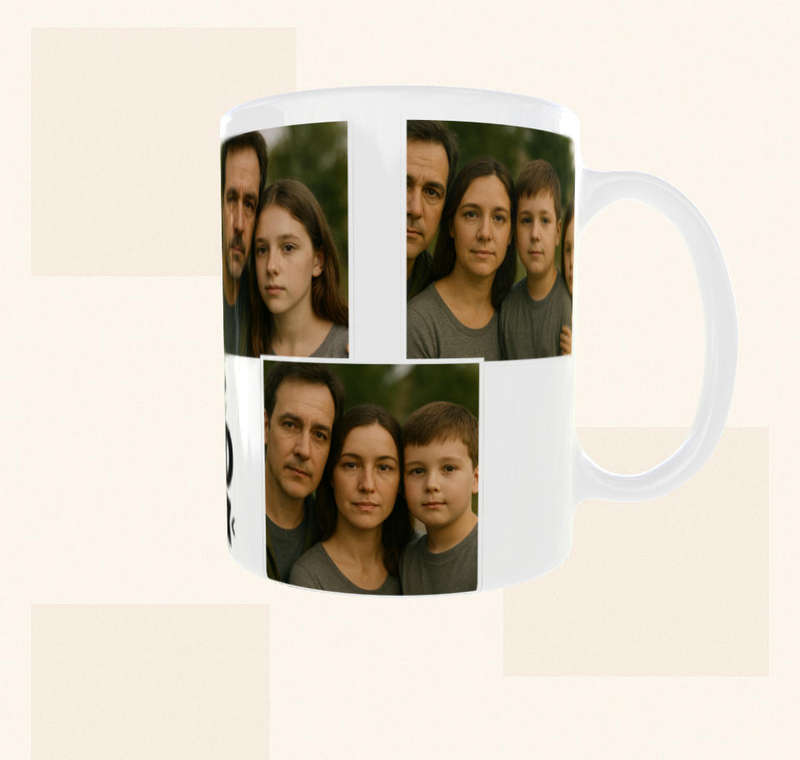 Personalized Father's Day Mug  Best Dad Ever Gift | Photo Collage Design