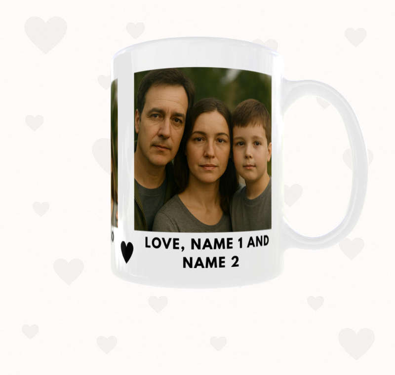 Fathers Day Mug  "We Love You So Much" Custom Photo Gift