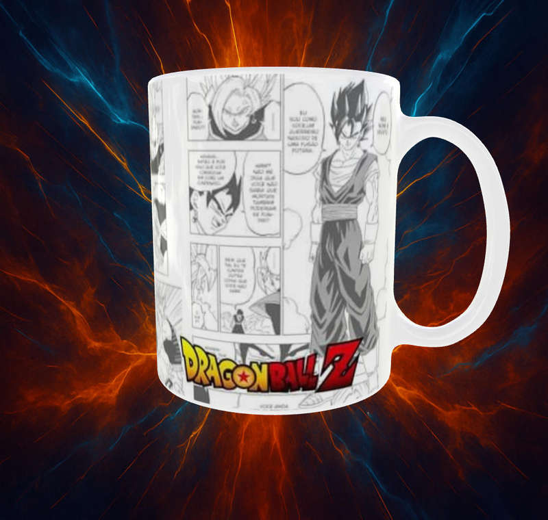 Gohan Dragon Ball Z Manga Style Mug  Anime Full Wrap 11oz | Mojo Prints