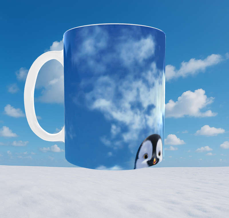 Happy Feet Penguin Mug  11oz Ceramic | Mojo Prints