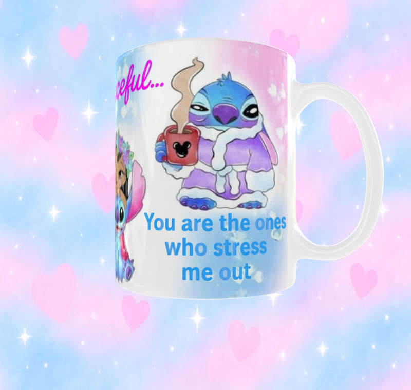 Stitch Quote Mug  I Am a Calm, Sweet, Peaceful Person Funny Coffee Mug | Lilo & Stitch Gift