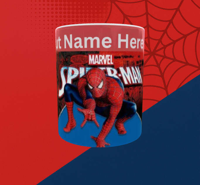  Personalized Spider-Man Mug  Add Any Name | Marvel Comic Design (11oz)