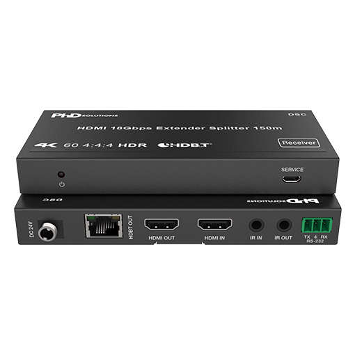 4K UHD HDMI Extender Splitter Kit with PoC, HDR Support & Long-Distance Signal Transmission