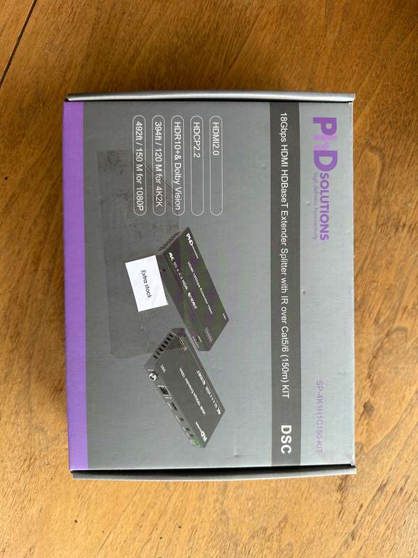 4K UHD HDMI Extender Splitter Kit with PoC, HDR Support & Long-Distance Signal Transmission