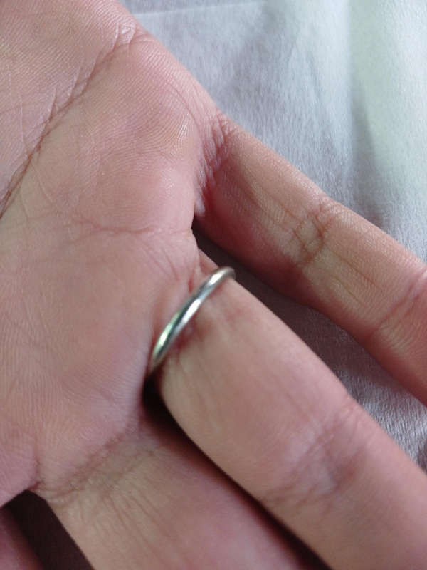 Vintage Delft Porcelain and Silver ring