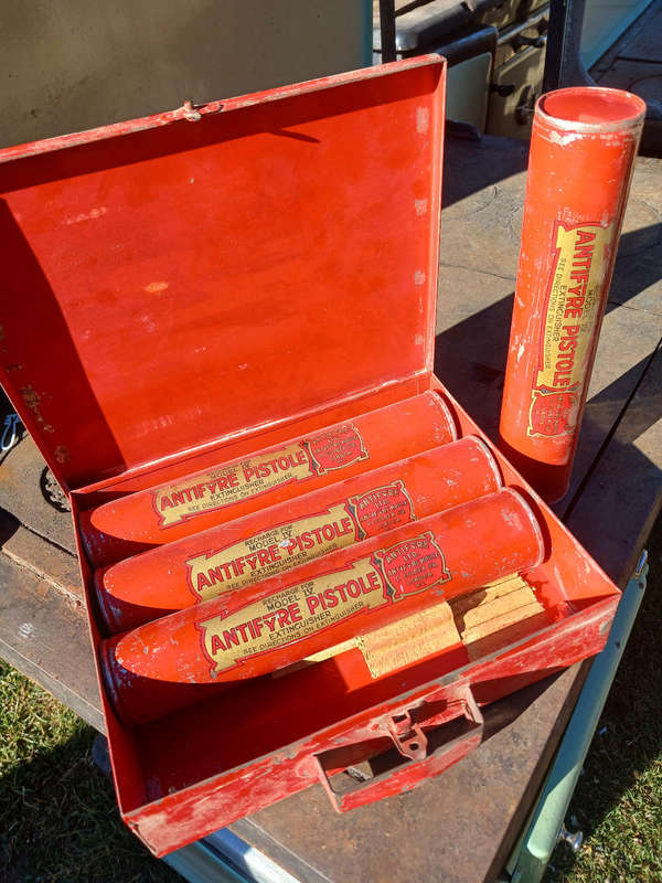 Vintage Pistol Fire Extinguisher Cartridges