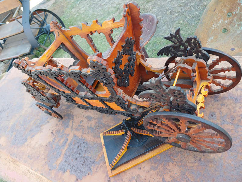Vintage Handmade Wood Carriage