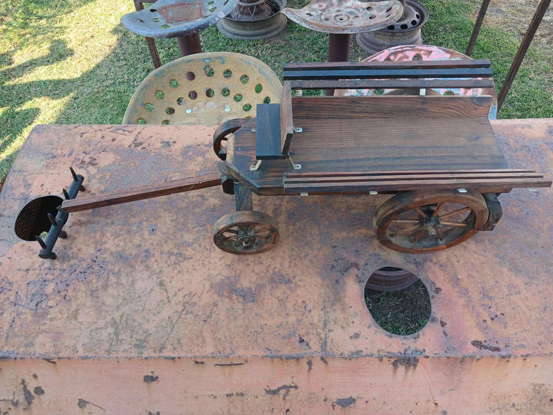 Vintage buck wagon wood