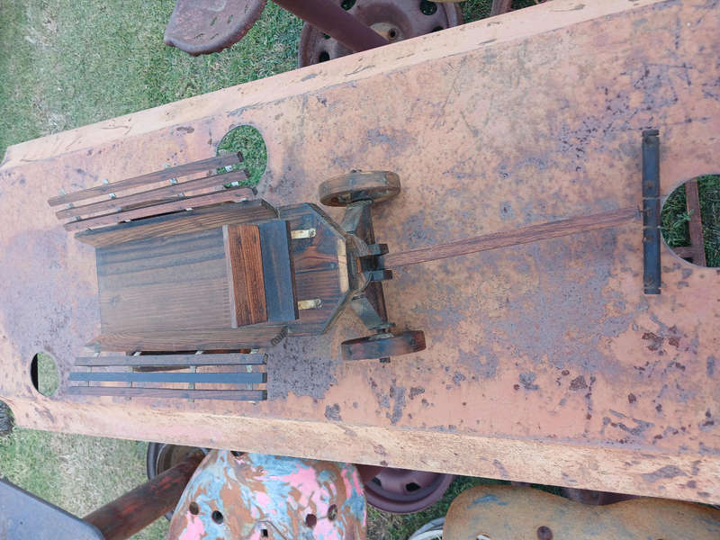 Vintage buck wagon wood