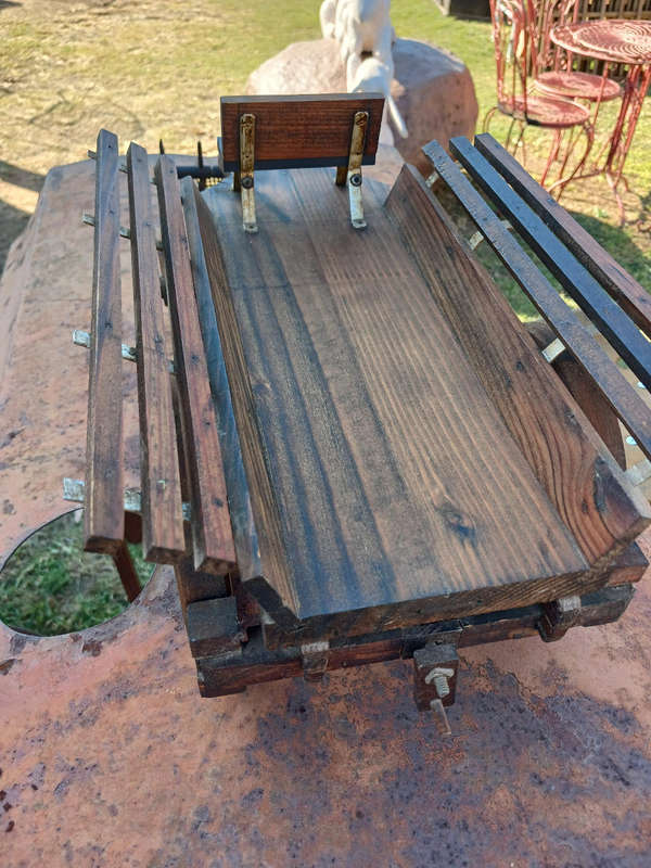 Vintage buck wagon wood