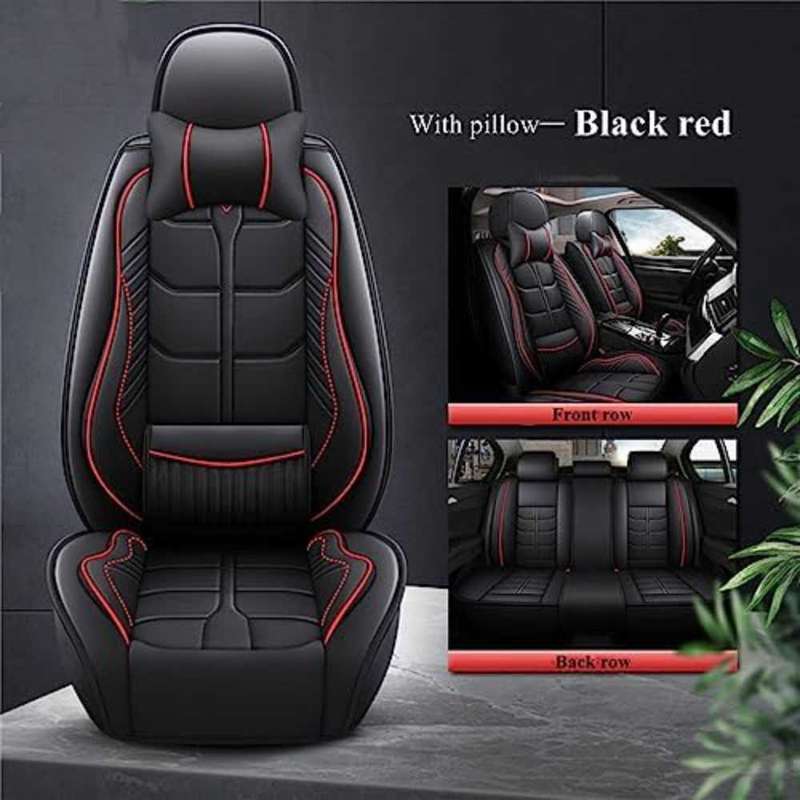 5 Pcs Universal PU Leather Anti-Slip Car Seat Cover,