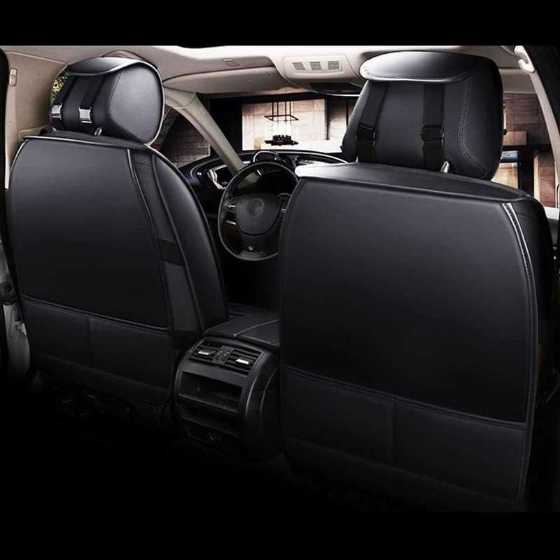5 Seat Car Seat Cover-Black blue.