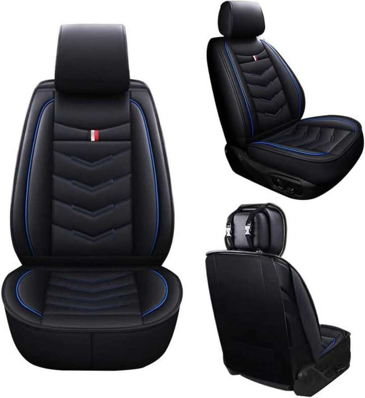 5 Seat Car Seat Cover-Black blue.