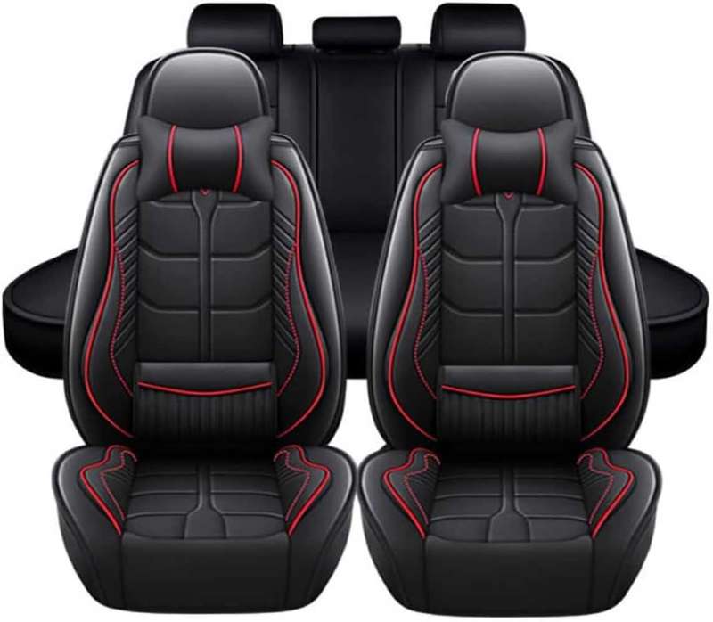 5 Pcs Universal PU Leather Anti-Slip Car Seat Cover,