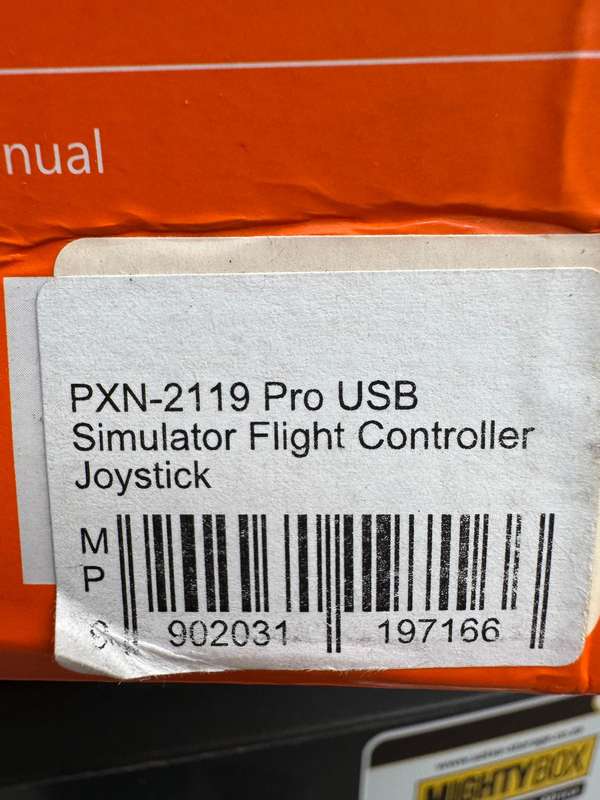 Flight simulator stick