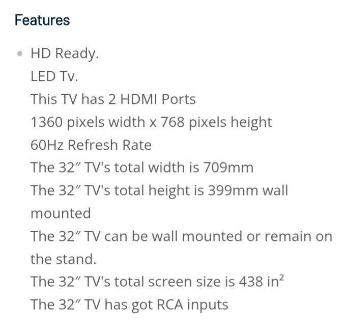 AIM 32 inch LED TV