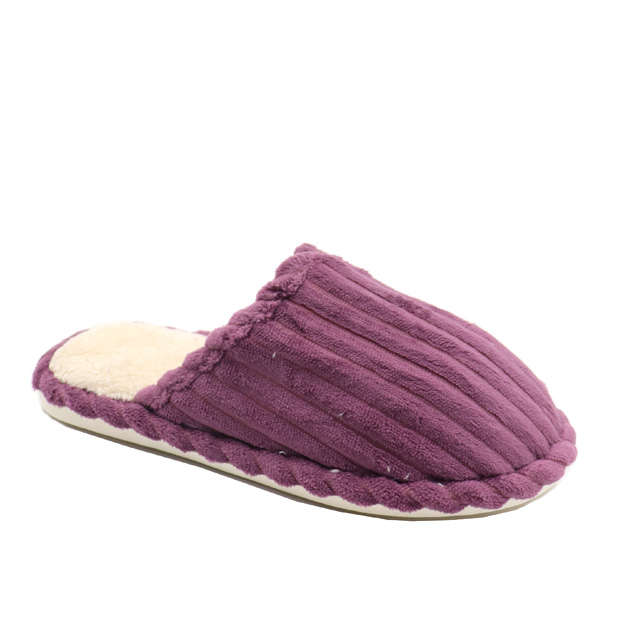 Ladies Slip In Fur Slippers