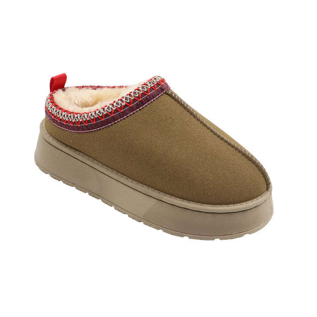 Ladies Embroidered Slip on Mule