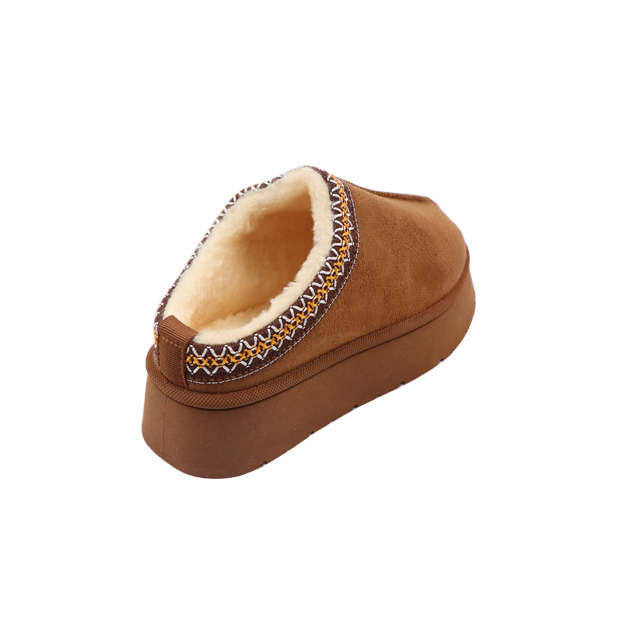 Ladies Embroidered Slip on Mule