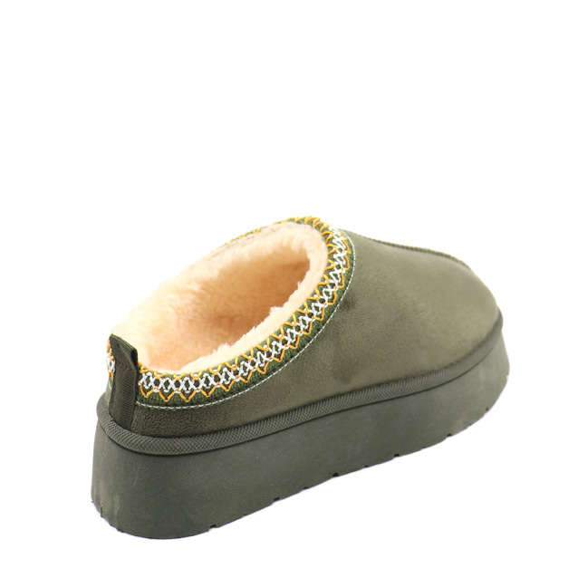 Ladies Embroidered Slip on Mule