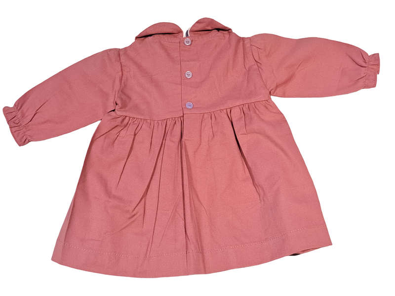 Baby Girls Smock Dress Long sleeve 6-12 months