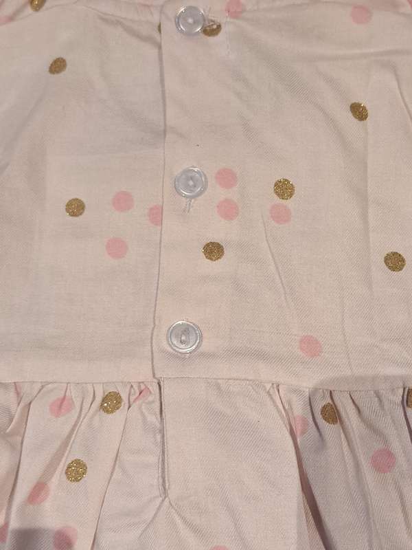 Baby Girls Cotton Smock Dress Long Sleeve 6-12 months