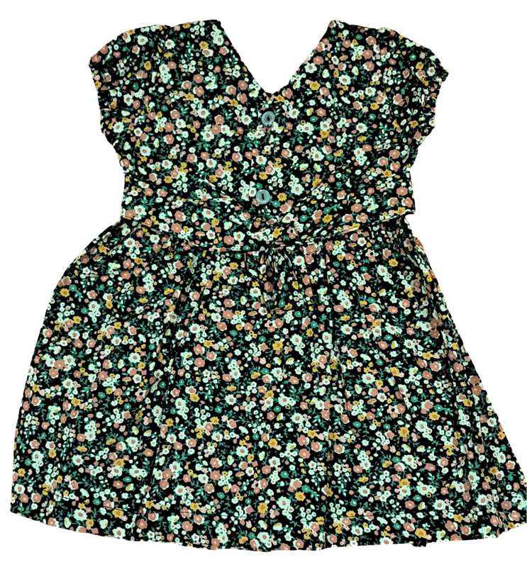 Baby Girls Floral Smock Dress Short sleeve 6-12 months