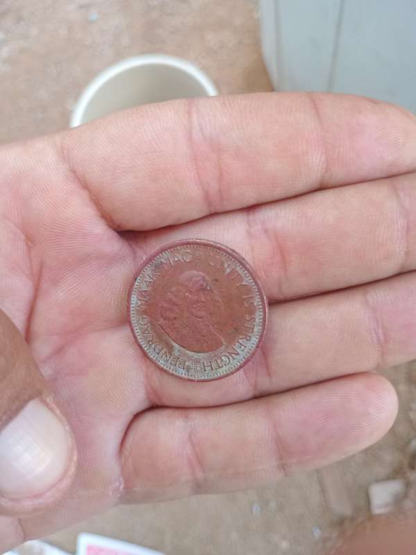 1961 south Africa 1/2 cent