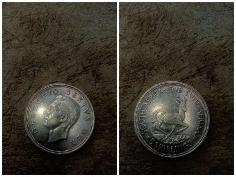 Old 5s south african coin