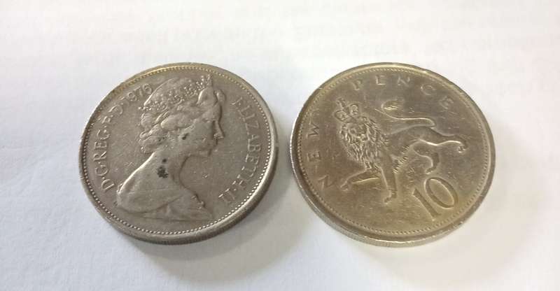 1976 DG. REG. FD ELIZABETH II TEN (10)PENCE "NEW"